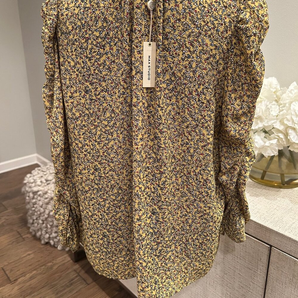 Max Studio Yellow Floral Bohemian - Picture 6 of 7